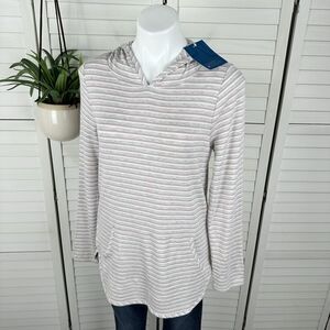 New Market & Spruce Stitch Fix Milania French Terry Curved Hem Hoodie Top Size M